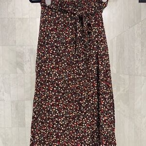 Orange Creek Multicolor Floral Midi Skirt